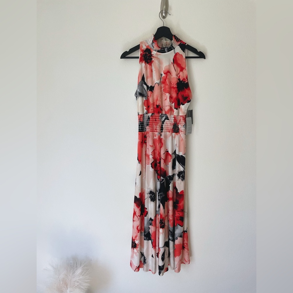 NWT Marina Long Dress RED/Multi